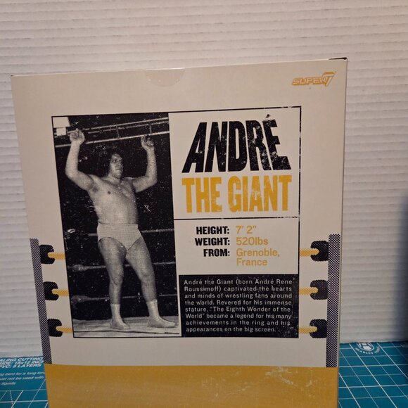 Andre The Giant Super 7 Ultimates 8" Action Figure New Yellow Trunks Wrestling - Picture 2 of 2